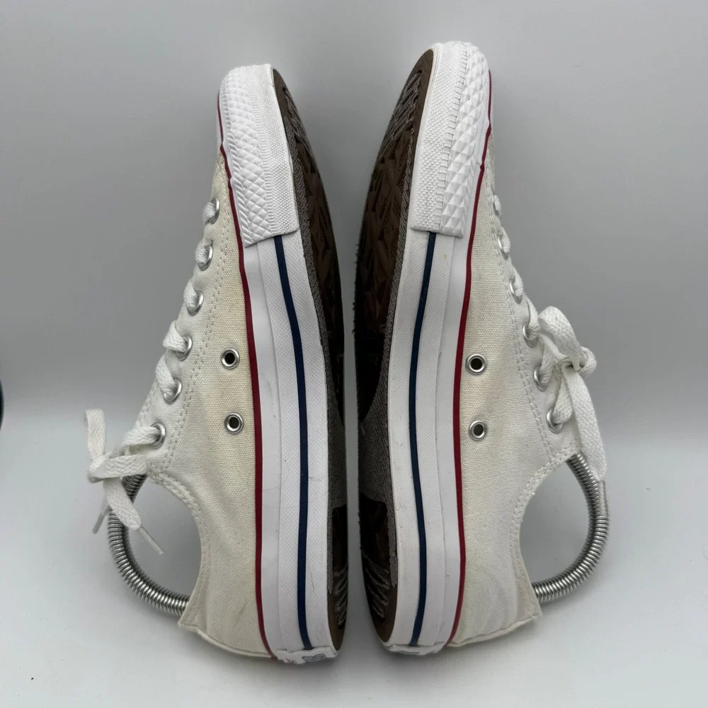 Converse All Star Low Top Sneakers Shoes Women's‎ Size 8 Canvas White Casual